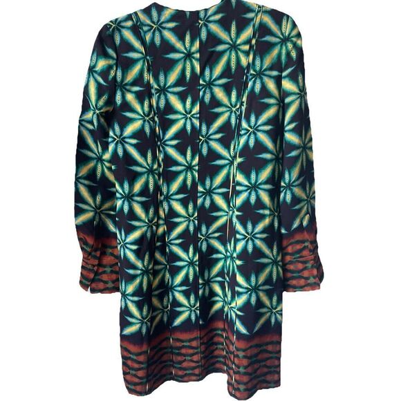 Ulla Johnson Daisy Printed Crepe Loose Fit Mini Dress Size 0 - Picture 3 of 4